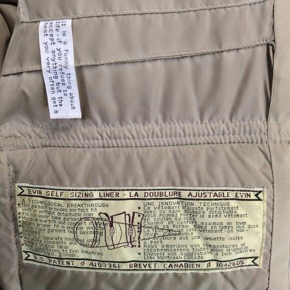 Vtg Outback Zero King Men's 46 Goose Down Canada Parka Coat Removable Liner Hood - Picture 8 of 10